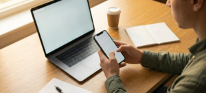 student using free automation tools